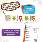 Skillmatics Card Game - First to 5, Quick Category Game with a Twist, Family & Party Game, Gifts for Kids, Teens, Adults Ages 8, 9, 10 & Up, 2-8 Players