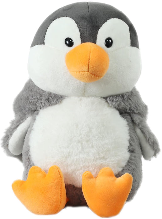 Mirada Cute Grey Penguin Soft Toy for Girls/Kids | Huggable Hoodie Penguin Soft Toy