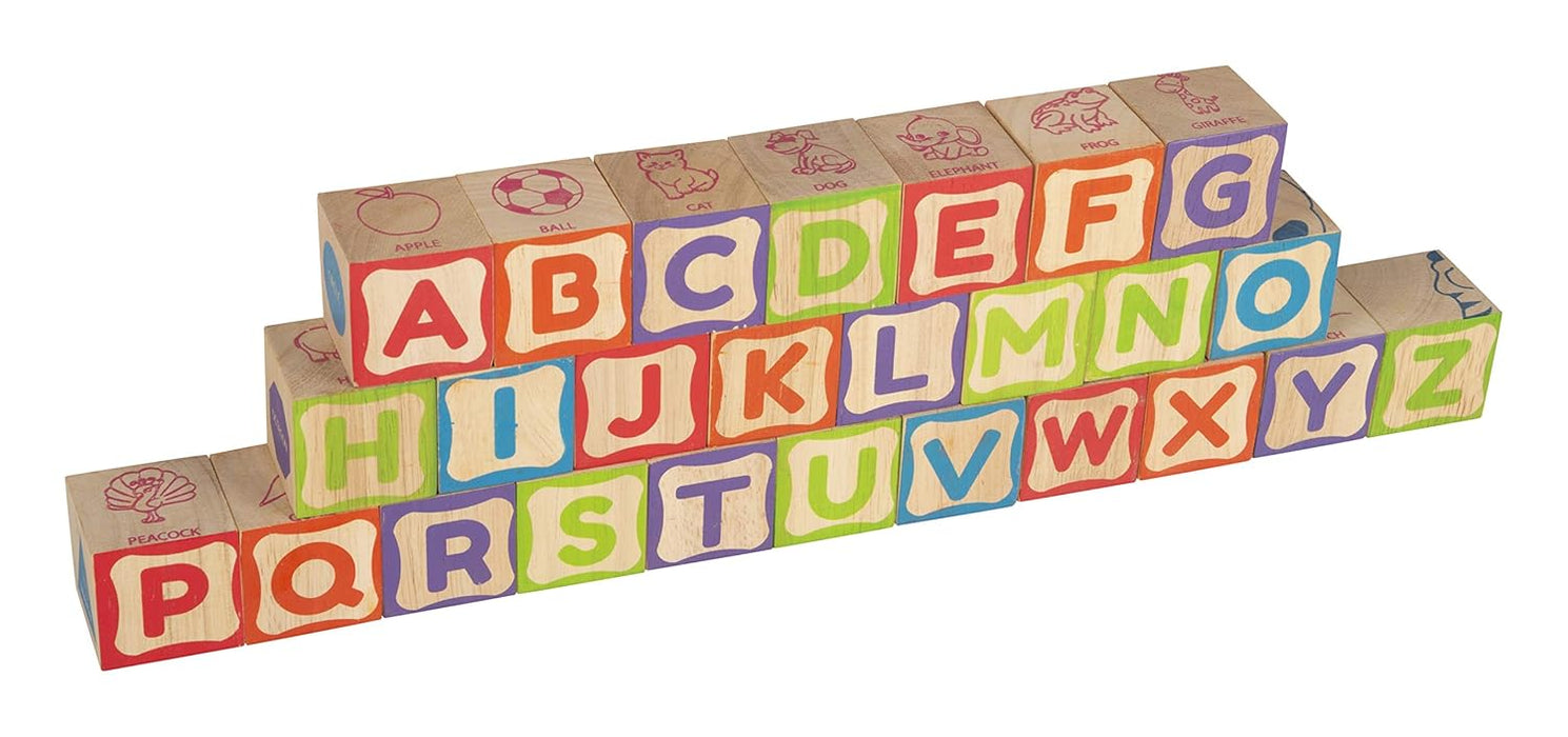 Giggles Funskool - Info Cubes, Educational Learning Blocks, Blocks For Kids, Teaches Alphabet,Numbers,Colour Shapes & Picture Puzzle, Preschool Toys, Multicolor, 26 Pieces, 3 Years & Above