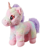 Mirada Enchanting Multicolor Unicorn Soft Toy | Awesome Gift for Girls/Kids | Floppy and Glittery with Sparkling Horn