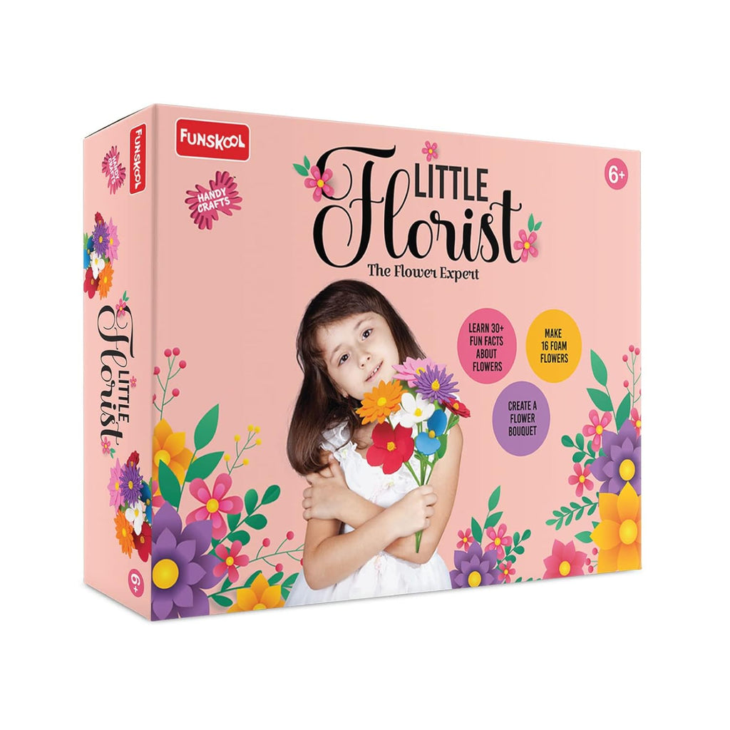 Handycrafts Funskool Little Florist, The Flower Expert, DIY Kit, Art and Craft Set for Kids, Learning, Fun & Engaging Activity for Childrens, Multicolour, Gift Set for Kids, Age 6+ Years