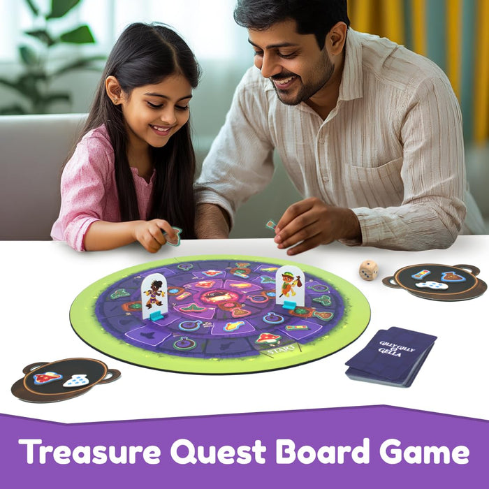 Bloomingo Board Game - Gilly Gilly O Gella: Magical Adventure Game for Kids & Adults; Make magical potions potions & Reach to Treasure before other Mages