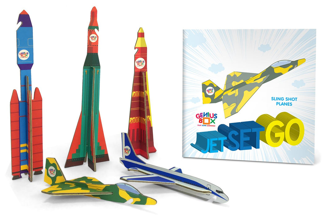 Genius Box Educational Toy for 5+ Year Age: Planes and Rockets DIY, Activity Kit, Learning Kit, Educational Kit, STEM Toy