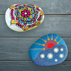 Rock Stone Painting Kit For Kids Age 7 Years & Above - Artistic Rock Painting