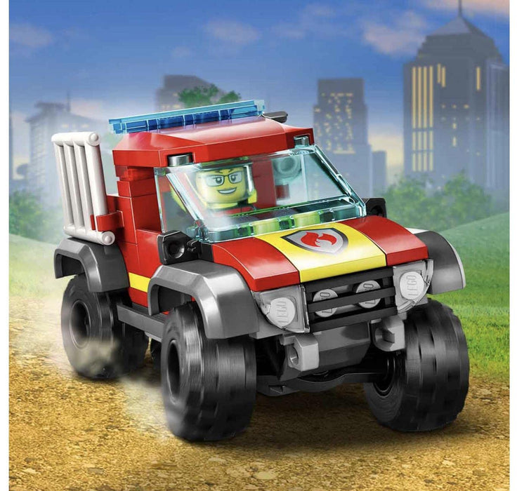 LEGO City 4x4 Fire Engine Rescue 60393 Building Toy Set (97 Pcs),Multicolor Animal Free Builds-Make It Yours,Multicolor, 16 Pcs