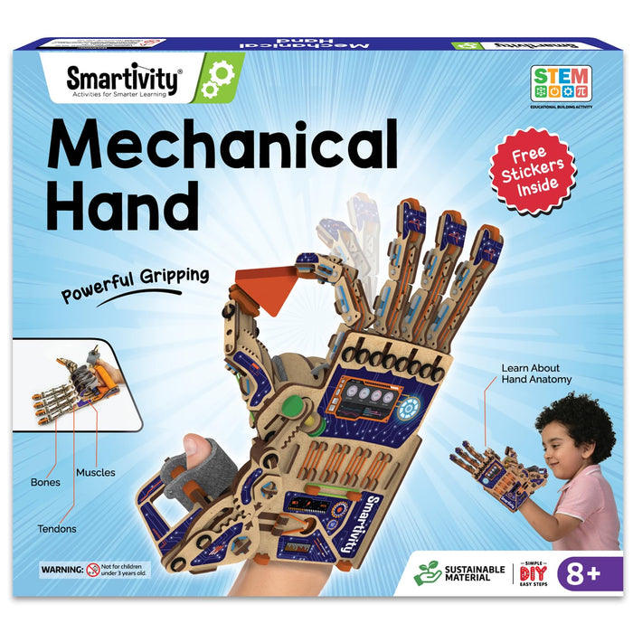 Smartivity Robotic Mechanical Hand Toy for Kids 8-10-12-14 Years Old | 2024 Parents Choice Winner I Birthday Gifts for Boys & Girls | DIY STEM Educational Science Toys for Kids 8,9,10,11,12,13,14