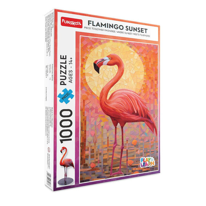 Funskool-Flamingo Sunset,Jigsaw, Educational,1000 Pieces,Puzzle,for 14 Year Old Kids and Above,Toy