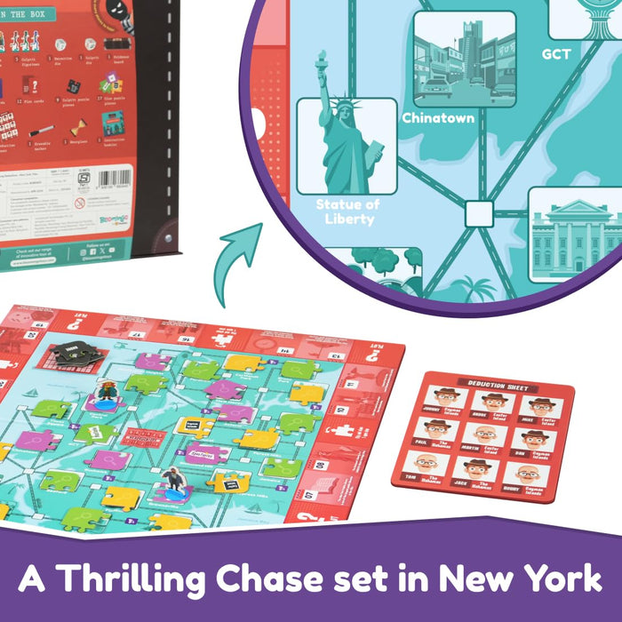 Bloomingo Pretend Play KitYoung Detective New York Files:Become a Detective & Solve Thrilling Mysteries in Newyork;Adventurous Detective Game for Kids