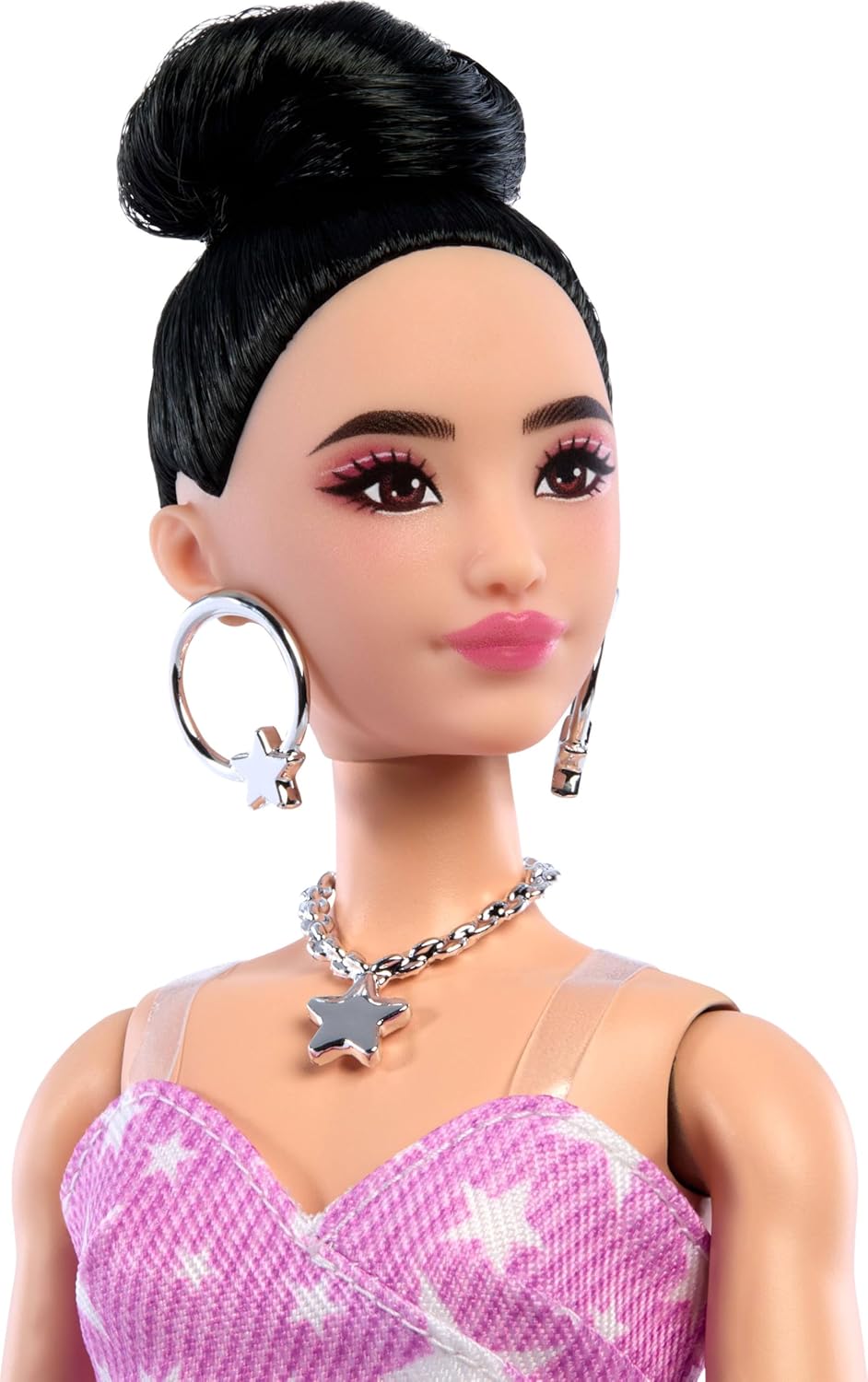 barbie in denim dress Barbie Doll Jean Denim Dress Blonde Hair