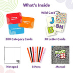 Skillmatics Card Game - First to 5, Quick Category Game with a Twist, Family & Party Game, Gifts for Kids, Teens, Adults Ages 8, 9, 10 & Up, 2-8 Players