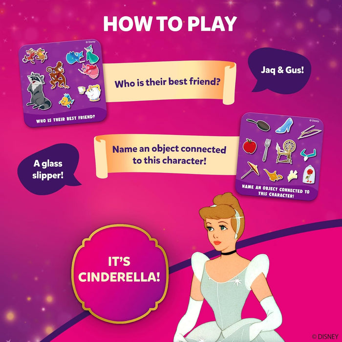 Skillmatics Card Game - Guess in 10 Junior Disney Princess for Kids, Girls, Boys, Who Love Board Games, Cinderella, Ariel, Jasmine, Gifts for Ages 3, 4, 5, 6, Travel Friendly