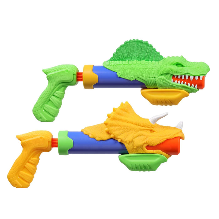 Nerf Super Soaker DinoSquad Dino Splashers 2 Water Blasters - Set of 2 Water Blasters - Pichkari for Outdoor Water Games, Branded Toy Pichkari for Holi Festival, Kids 6+
