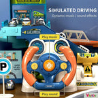 Car Race Tracks Toy | Car Adventure Toy Parking Building Toys with Music for Kids | Playset City Rescue, Electric Rail Adventure Car | Educational Learning Toy (Urban Rail Transit)