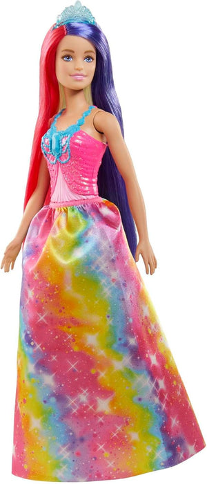 Barbie Dreamtopia Royal Doll with Extra-Long Two-Tone Fantasy Hair, Hairbrush, Headband & Styling Accessories, GTF38