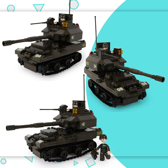 Sluban Army Tank Educational Building Block Toy B0282 - Kids