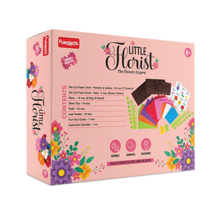 Handycrafts Funskool Little Florist, The Flower Expert, DIY Kit, Art and Craft Set for Kids, Learning, Fun & Engaging Activity for Childrens, Multicolour, Gift Set for Kids, Age 6+ Years