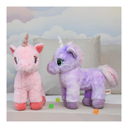 Mirada Standing Unicorn Toy - Purple – 32cm