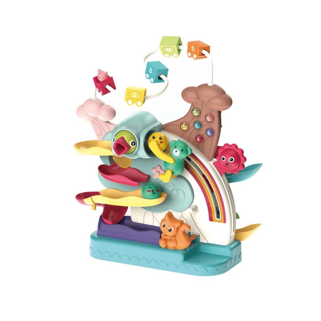 Little Loops Activity Playset | Educational Toy with Rolling Balls, Feeding Bird Game & Colorful Slides | Motor Skill Development Toy for Kids | Age 3 Y+