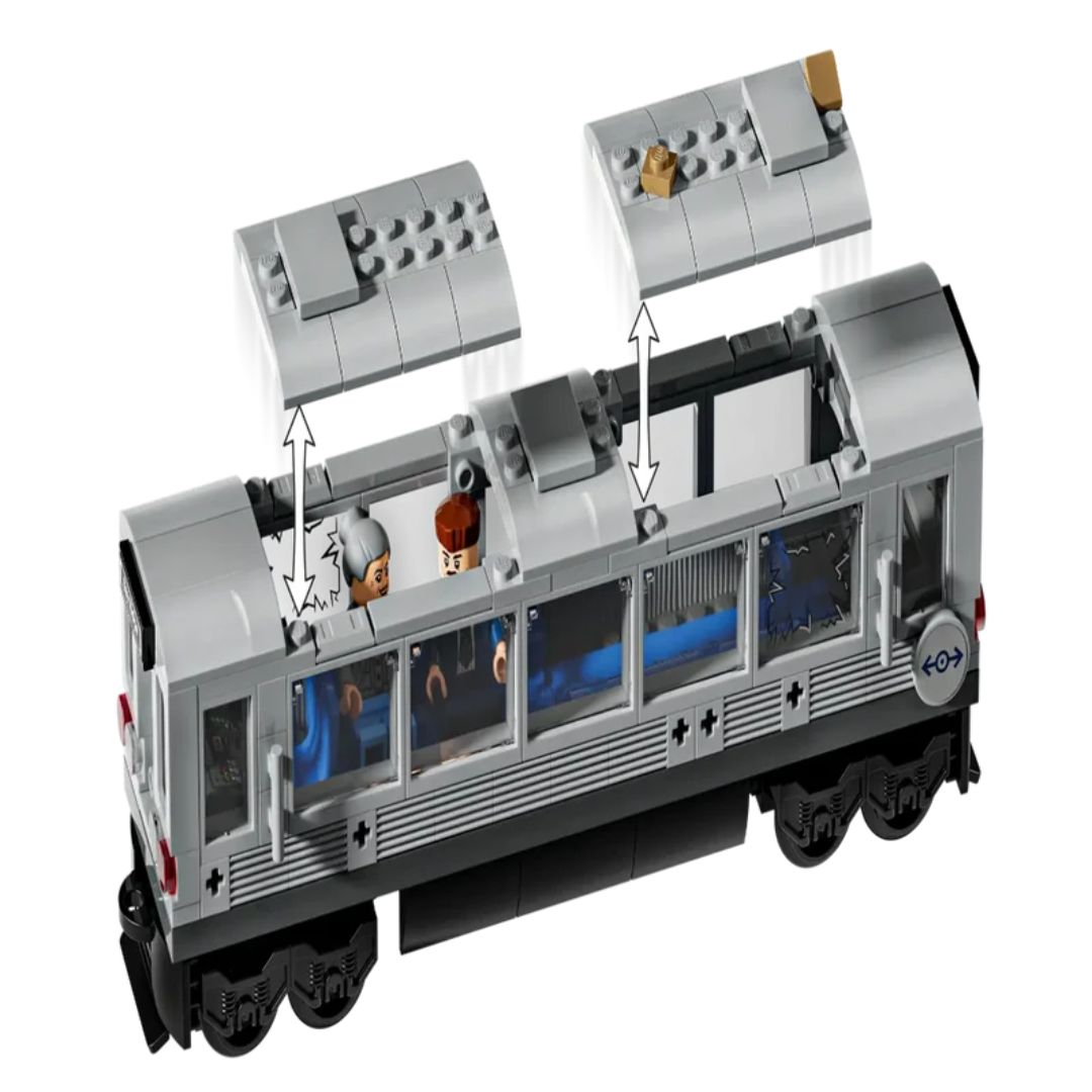 Lego 76321 Super Heroes Marvel Spider-Man vs. Doc Ock Subway Train Scene (393 Pieces)