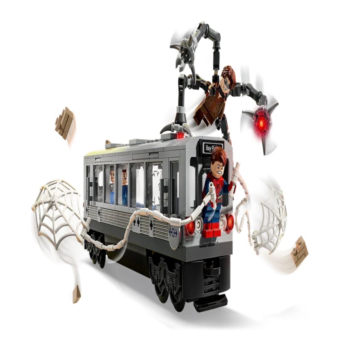 Lego 76321 Super Heroes Marvel Spider-Man vs. Doc Ock Subway Train Scene (393 Pieces)