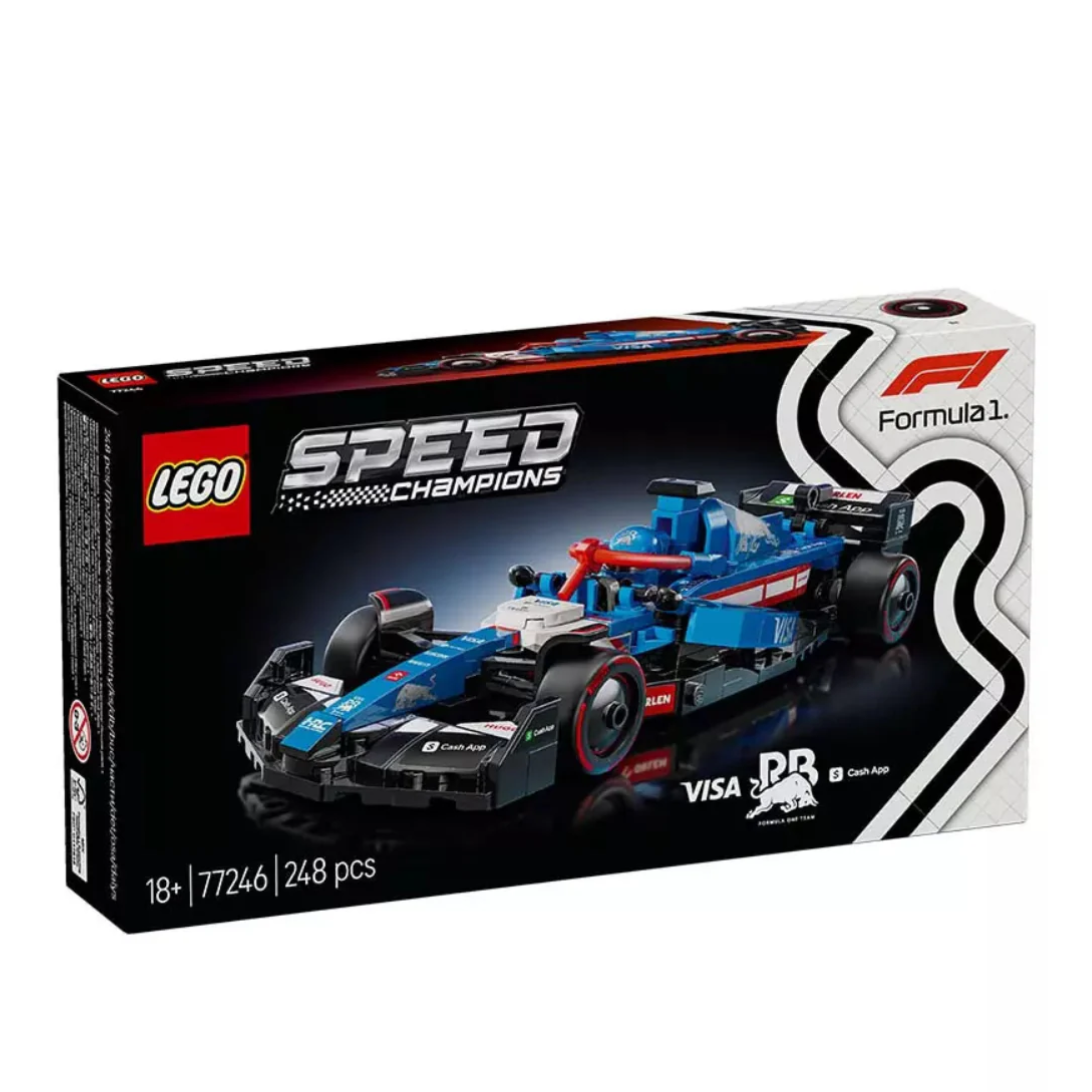 LEGO 77246 Speed Champions Visa Cash App RB VCARB 01 F1 Race Car (248 Pieces)