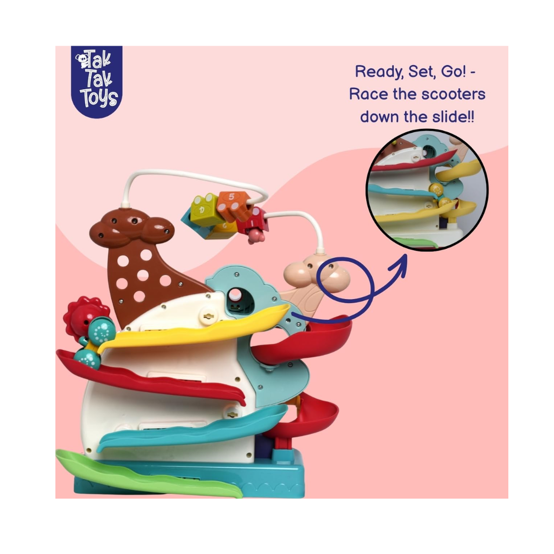 Little Loops Activity Playset | Educational Toy with Rolling Balls, Feeding Bird Game & Colorful Slides | Motor Skill Development Toy for Kids | Age 3 Y+