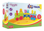 Giggles Kid Funskool - 2 In 1 Colourful Animal Pull Along Toy Train, Walking, Shape Sorting, Pretend Play Preschool Toys, Multicolour, 12 Months & Above