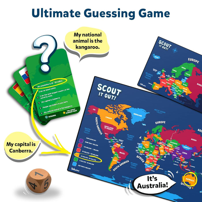 Skillmatics Board Game - Scout It Out, Guessing & Trivia Game for Families, Educational Toys, Card Games for Kids, Teens and Adults, Gifts for Boys and Girls Ages 7, 8, 9 and Up