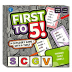 Skillmatics Card Game - First to 5, Quick Category Game with a Twist, Family & Party Game, Gifts for Kids, Teens, Adults Ages 8, 9, 10 & Up, 2-8 Players
