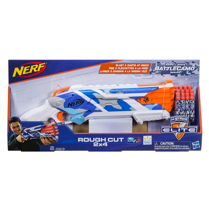 Nerf N-Strike Elite BattleCamo Series Rough Cut 2x4 for Kids Ages 8 and up