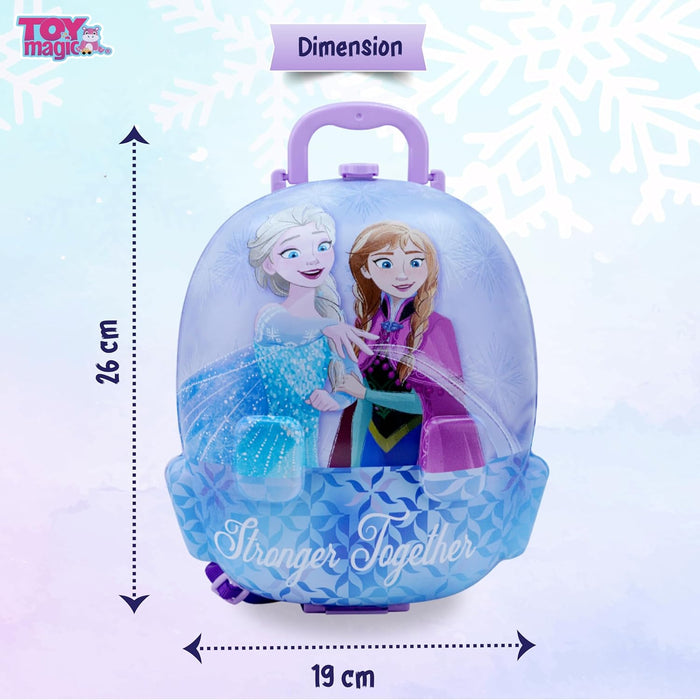 Frozen Kitchen Set for Kids with 22 Accessories & Backpack| BO Pretend Play Cooking Toy for 3+ Old Girls |Making it Easy to Carry The Entire Set on The go|Perfect for Playdates, Travel.