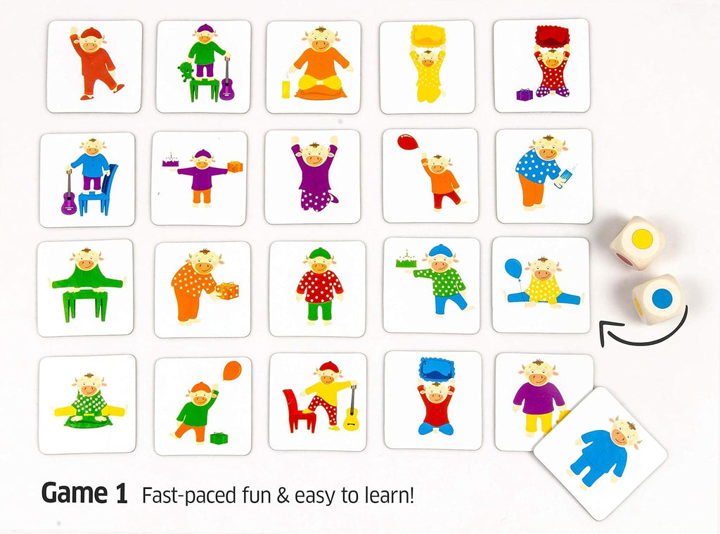 Chalk And Chuckles Pyjama Party Fun Educational Colour Matching, Logic Preschool Brain Game for Kids Age 3-6 Years (Multicolour)