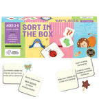 Chalk and Chuckles Sort in The Box, Montessori Kids Toys for 2-5 Years, Sorting Activity Toys for Toddlers, Educational Toys for 3 Year Old and Up