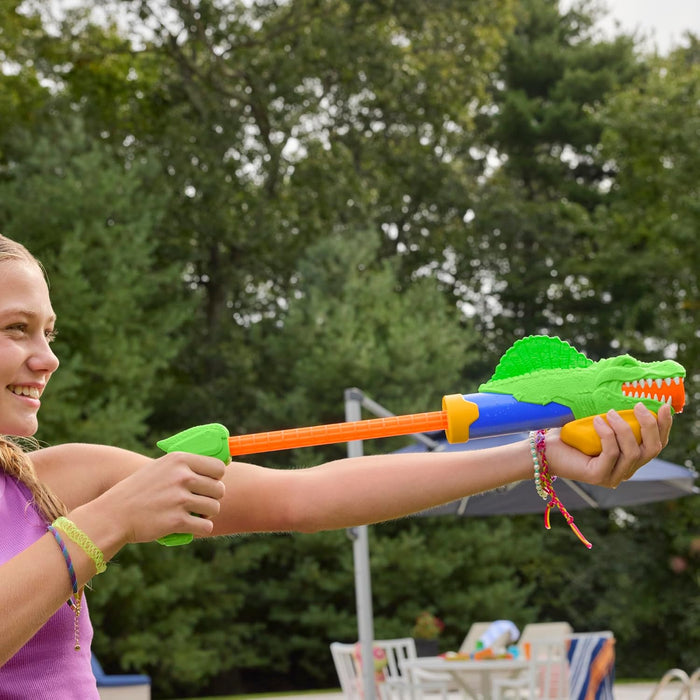 Nerf Super Soaker DinoSquad Dino Splashers 2 Water Blasters - Set of 2 Water Blasters - Pichkari for Outdoor Water Games, Branded Toy Pichkari for Holi Festival, Kids 6+