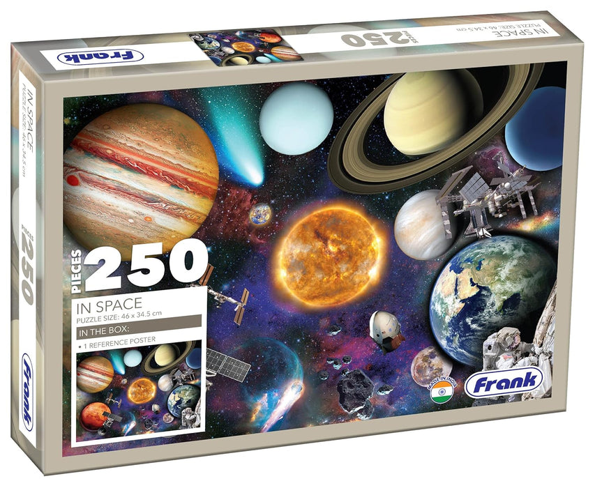 Frank in Space Jigsaw Puzzle (250 Pieces) for Kids Above 9+ Years - Fun & Challenging Brain Booster Games - Realistic Space Design | Educational Puzzle for Focus and Memory