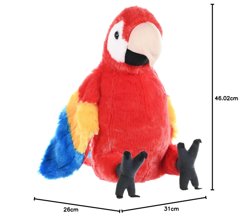 Wild Republic Ck Macaw Scarlet, Red (12-inch)