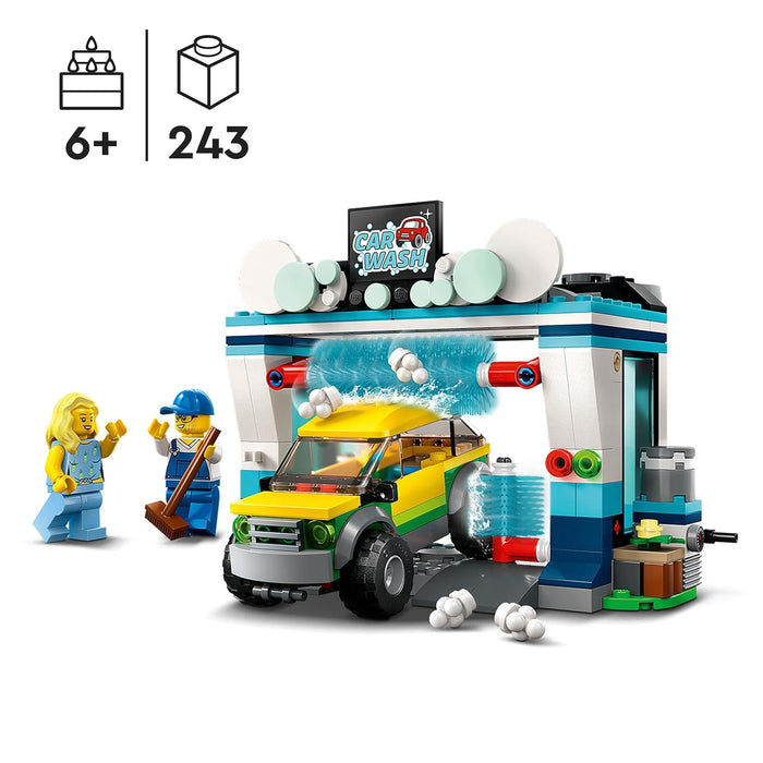 LEGO City Car Wash 60362 Building Toy Set (243 Pieces)