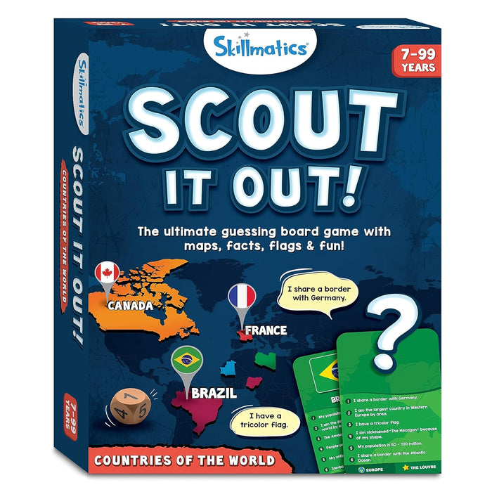 Skillmatics Board Game - Scout It Out, Guessing & Trivia Game for Families, Educational Toys, Card Games for Kids, Teens and Adults, Gifts for Boys and Girls Ages 7, 8, 9 and Up