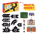 GrapplerToddINDIA GrapplerTodd Road Track Set - 31 Pieces Fun Playing Puzzle Road Set | Premium Wooden Toys