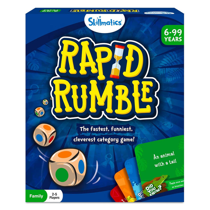 Skillmatics Board Game Rapid Rumble, Fun for Family Game Night, Educational Toy, Card Game for Kids, Teens & Adults, Gifts