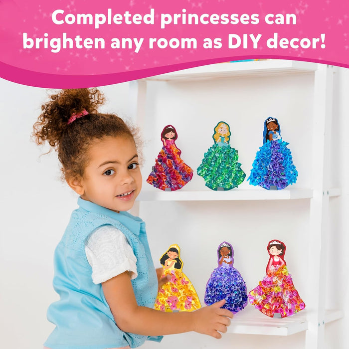 Skillmatics Art & Craft Activity - Poke-in Art Magical Princesses, Mess-Free Art for Kids, DIY Craft Kits, Creative Activity, Fine Motor Skills, Gifts for Girls