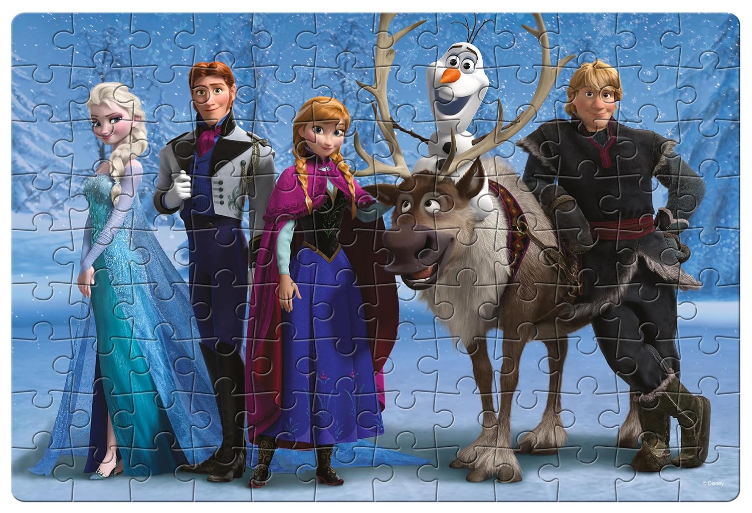 Frank Disney Frozen Jigsaw Puzzle (108 Pieces) for Kids Above 6+ Years - Fun & Challenging Brain Booster Games - Educational Puzzle for Focus and Memory