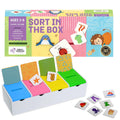 Chalk and Chuckles Sort in The Box, Montessori Kids Toys for 2-5 Years, Sorting Activity Toys for Toddlers, Educational Toys for 3 Year Old and Up