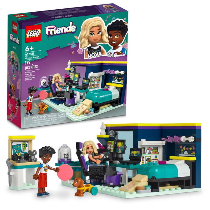 LEGO Friends Nova's Room 41755 Building Toy Set (179 Pieces), Multi Color