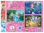 Frank Disney Princess (48 Pieces) 3 in 1 Jigsaw Puzzle for Kids Above 5+ Years - Fun & Challenging Brain Booster Games - for Enhanced Focus and Memory