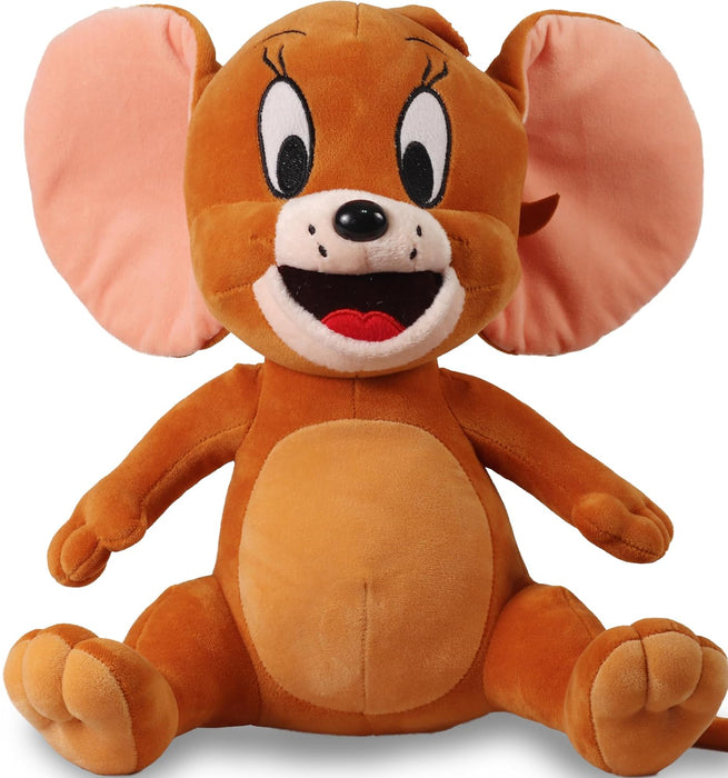 Mirada Brown Plush Stuffed Cute Licensed Sitting Jerry Soft Toy - 25cm