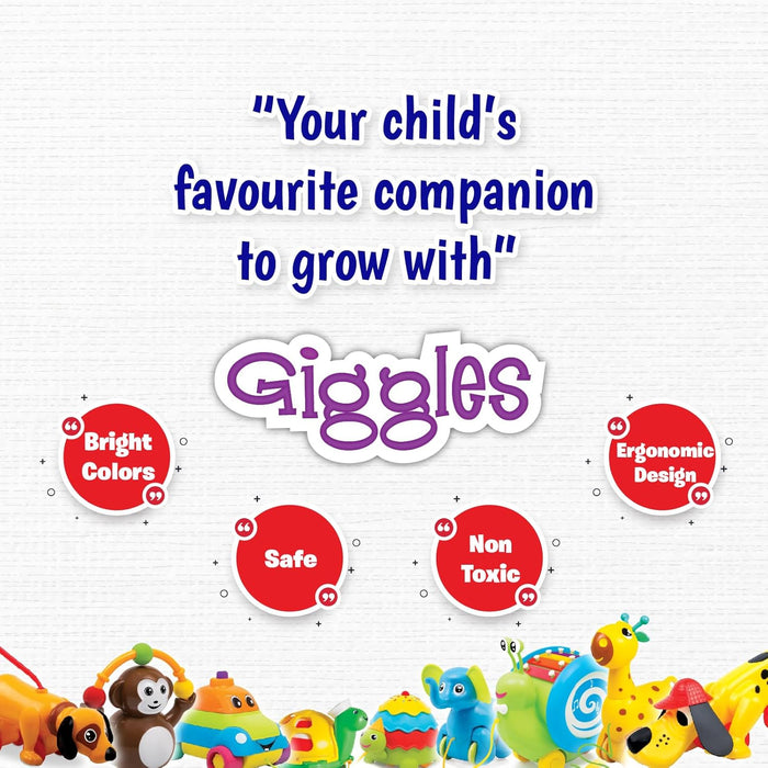 Giggles - Kitchen Set Deluxe, 19 Piece Colourful Pretend and Play Cooking Set, Language and Social Skills,Role Play, 3 Years & Above, Preschool Toys