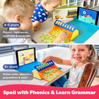 Shifu Plugo Letters - AR-Powered STEM Word Building Kit for Kids (4-10 Years) - Educational Spelling, Vocabulary and Grammar Game - Fun Interactive Learning Toy, Birthday Gift for Boys and Girls