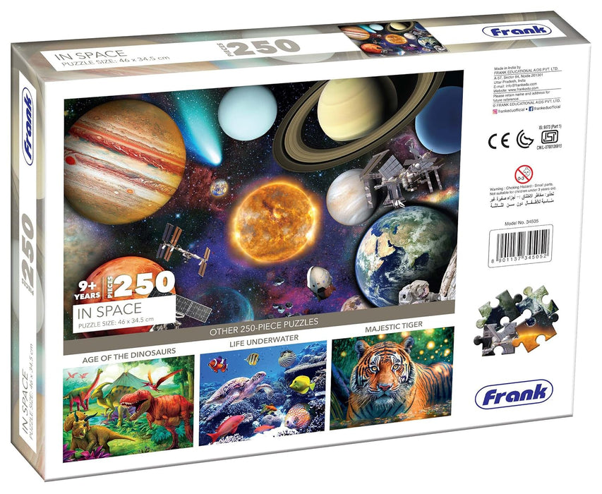 Frank in Space Jigsaw Puzzle (250 Pieces) for Kids Above 9+ Years - Fun & Challenging Brain Booster Games - Realistic Space Design | Educational Puzzle for Focus and Memory