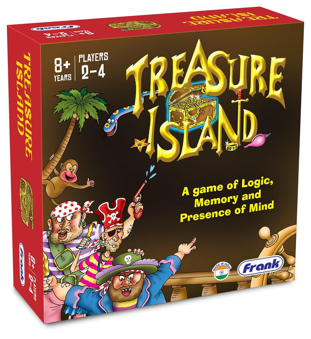 Frank Treasure Island Board Game for Kids Above 8+ Years - Fun & Challenging Brain Booster Games | Unique Gift for Children